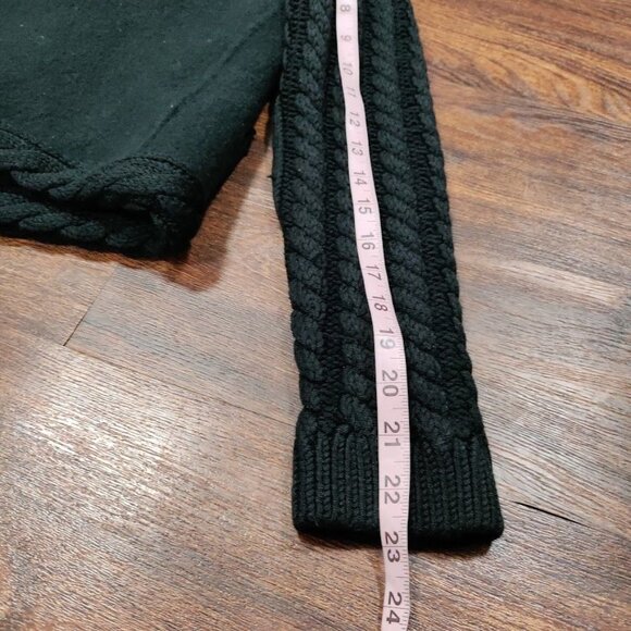 Knitss Wool Cable Knit Black Thick Lux Cardigan Twee M - Picture 14 of 16